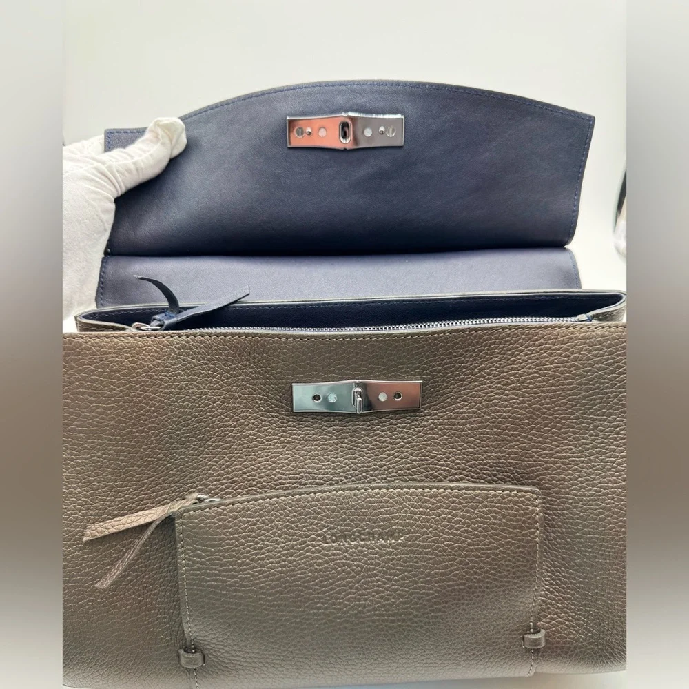 Longchamp Madeleine Leather Shoulder Bag - Picture 10 of 16